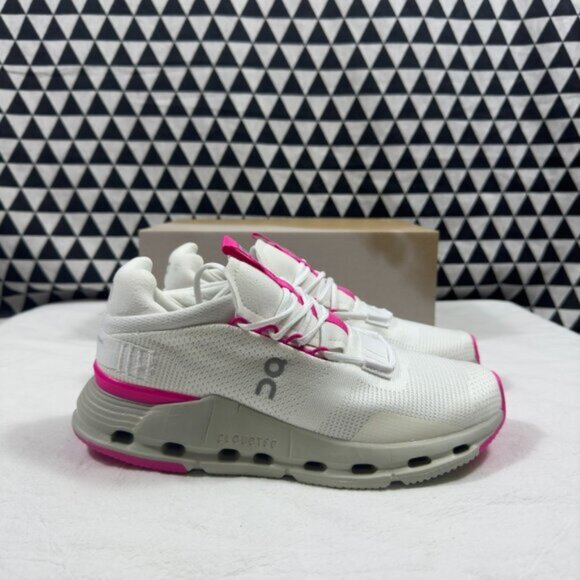 New On Cloud Cloudnova "Barbie" Women Pink Shoes White - Picture 6 of 6